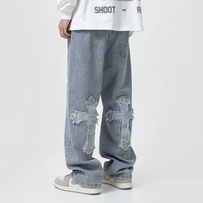 Rockstar Chrome Cross Denim Pants