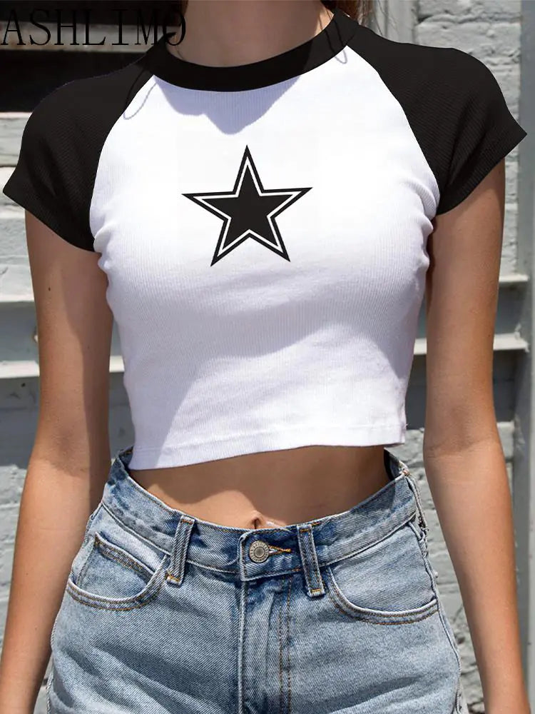 Rockstar Star Crop Top