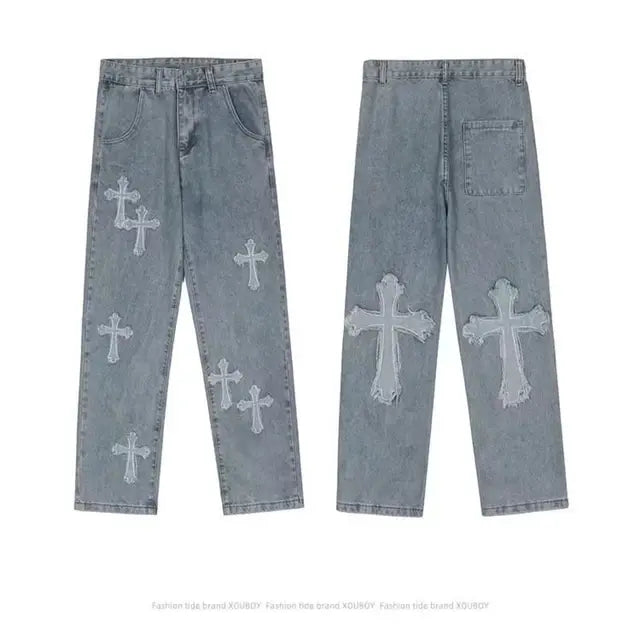 Rockstar Chrome Cross Denim Pants