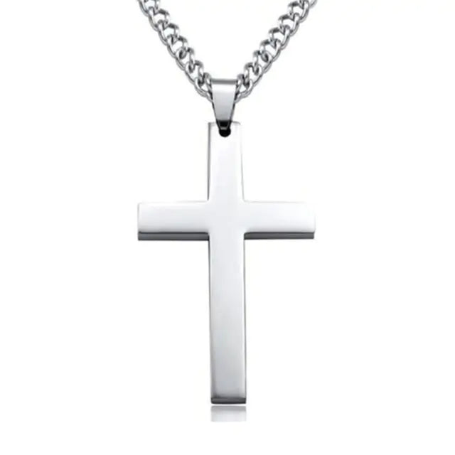 Rockstar Alloy Cross Necklace