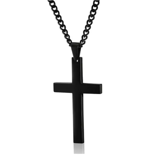 Rockstar Alloy Cross Necklace