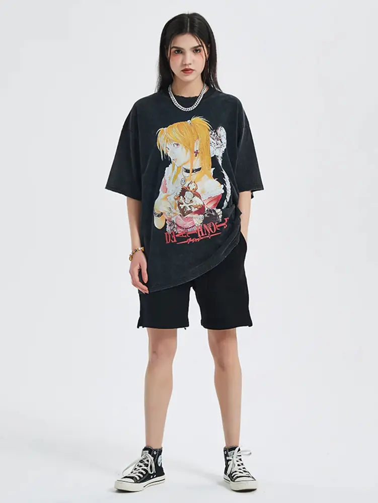 Rockstar Vintage Anime Graphic Tshirt