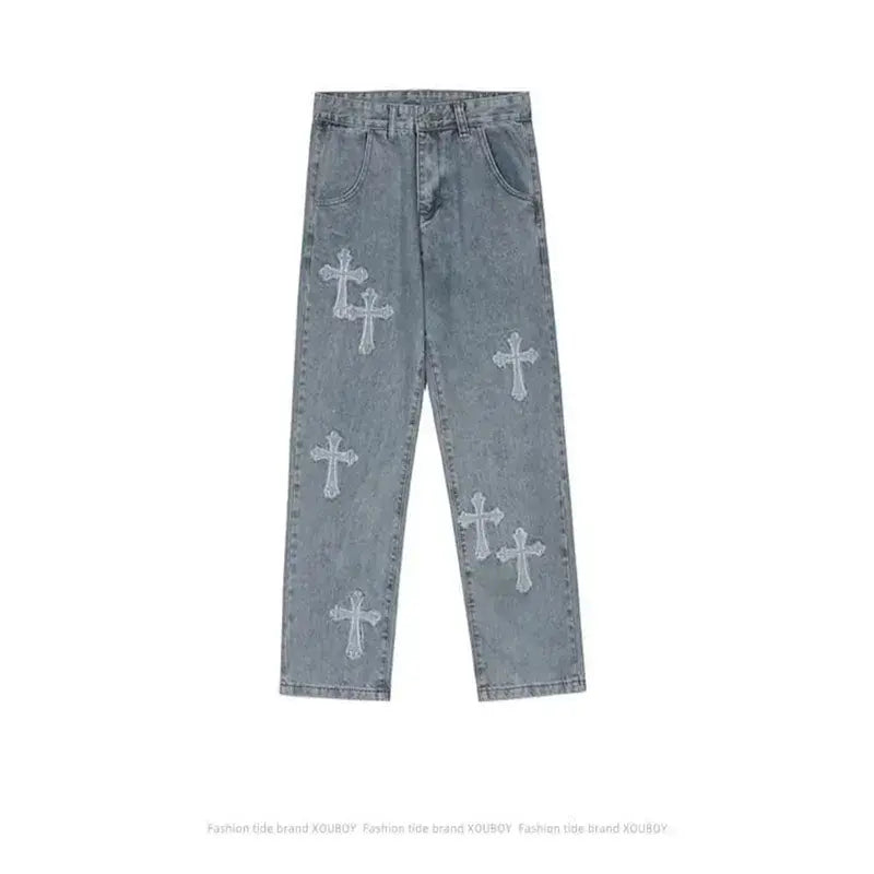 Rockstar Chrome Cross Denim Pants