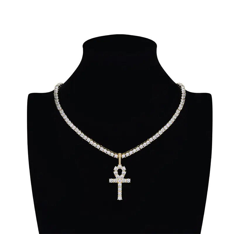 Rockstar Cross Pendant Necklace